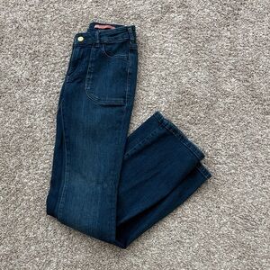 Pilcro Deep Blue Boot Cut Jeans
